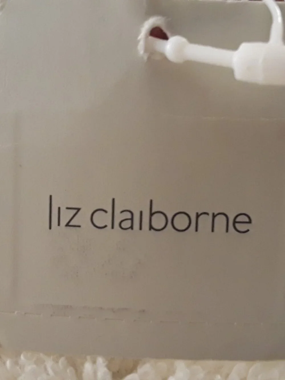 NWT Liz Claiborne Burgundy Croc Embossed Faux-Leather Trifold Wallet Checkbook